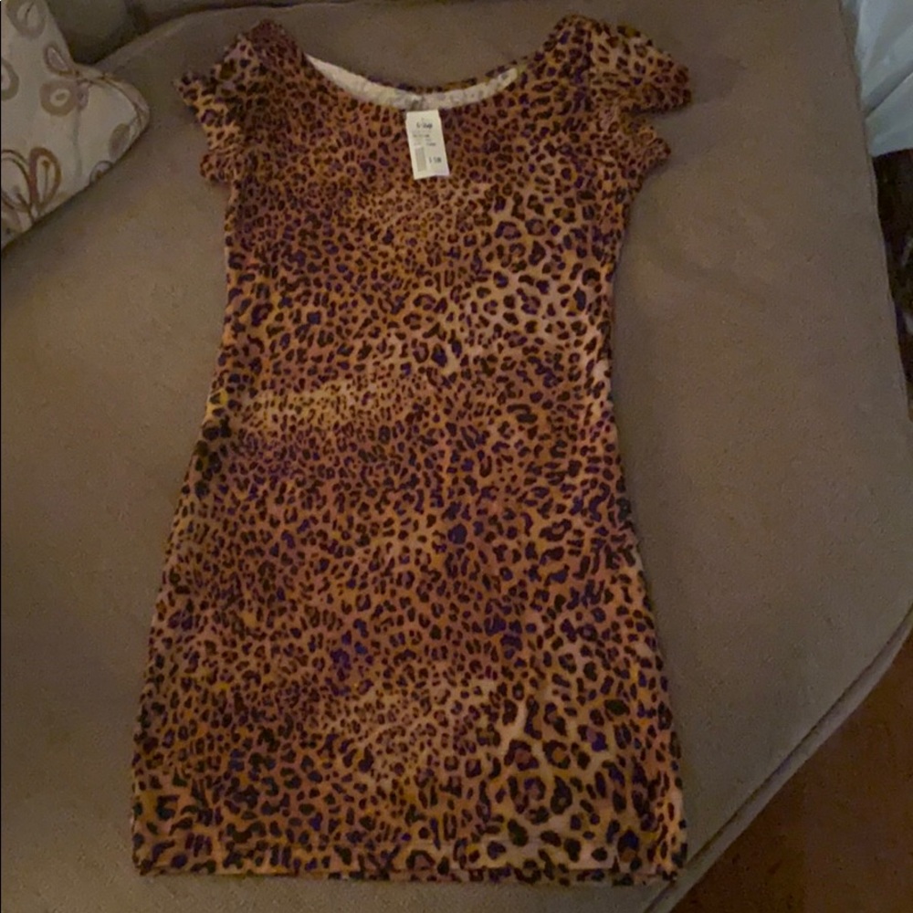 Animal print dress onesize